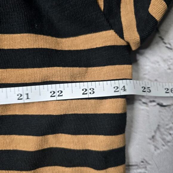 Lane Bryant Striped Relaxed Fit Drop Shoulder Long Sleeve Sailor Collar New 22/4 - Picture 8 of 10